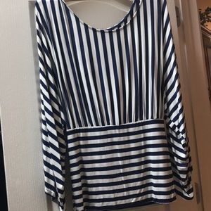 Blue striped tunic